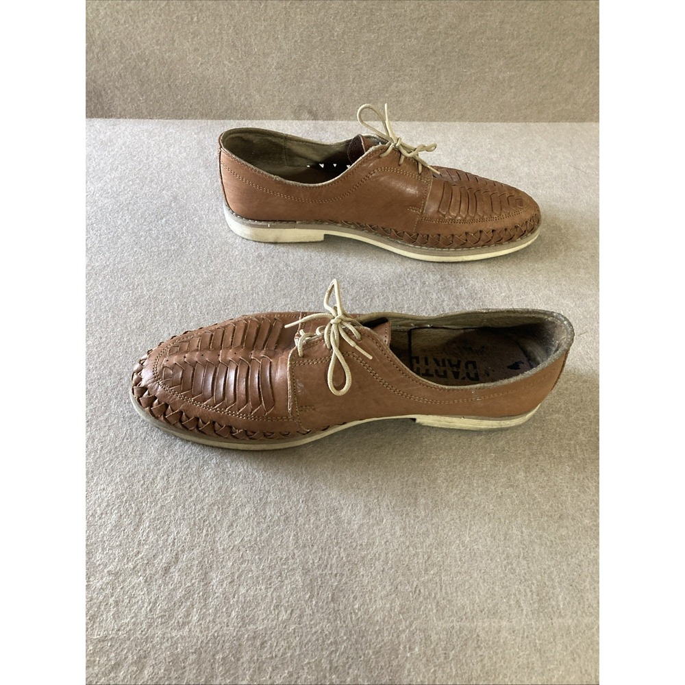 D'arte Huarache Artisanal Hand Made Leather Shoe Sz 11 Lofer Authentic Sandals - Picture 3 of 14